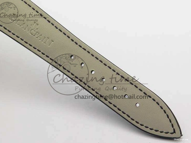 1228 Villeret 6654 RG Complicated Function OMF 1:1 Best Edition White Texture Dial On Leather Strap A Bright 8105